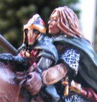 Eowyn y Merry a caballo