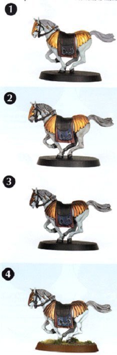 Pintando un caballo Galadhrim