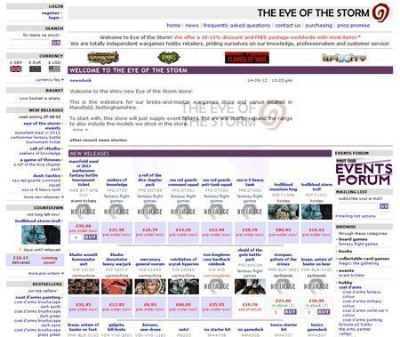 Web de The Eye of Storm