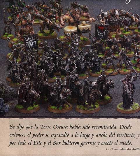 Ejército de Mordor marchando a la batalla Ejército de Mordor marchando a la batalla