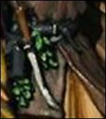 Cuchillo, cintur&oacute;n y bolsa